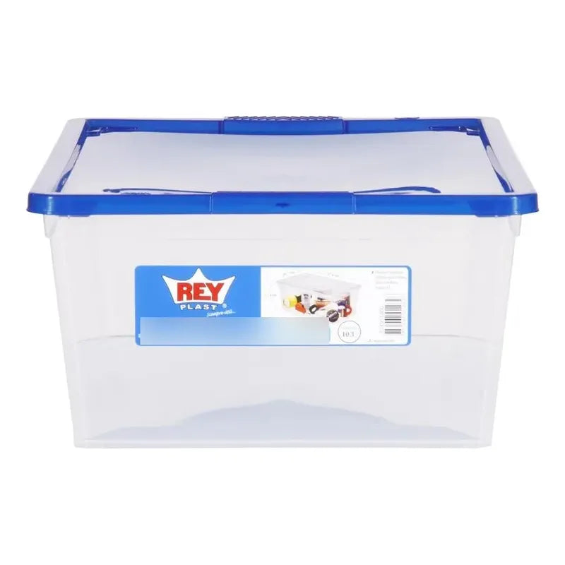 Caja Organizadora 10 Litros con Tapa Apilable Plástica Multi Blanco